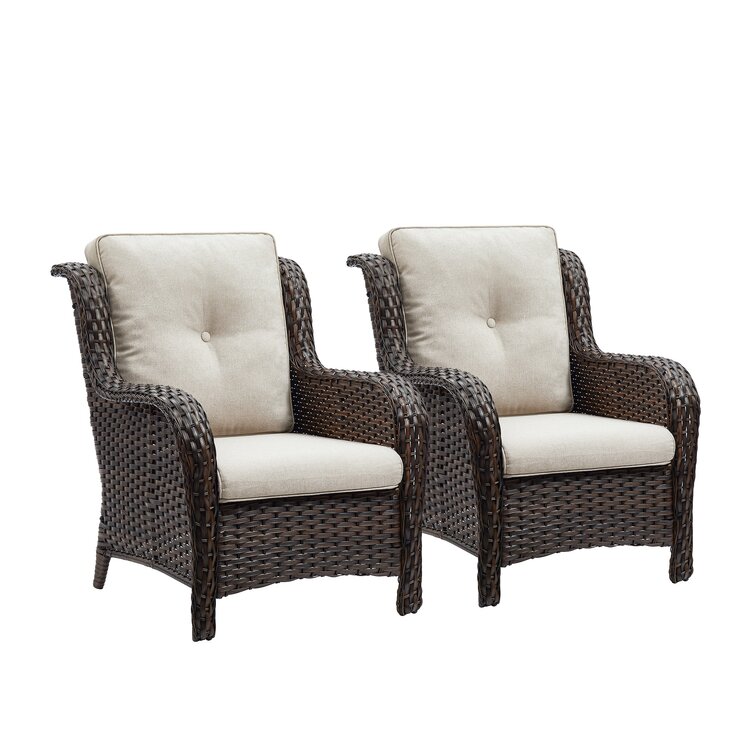 Wilson & fisher oakmont discount gray cushioned patio seating set